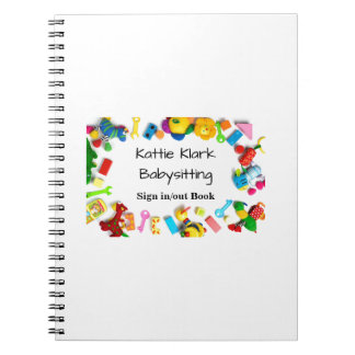 Einfache Babysittung Notizblock