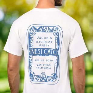 Einfache Bachelor Party Angeln Typ Wochenendausflu T-Shirt