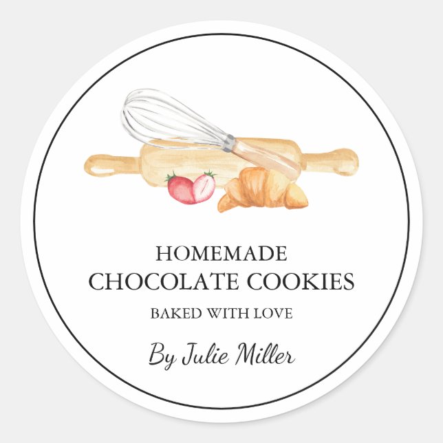 Einfache Backpackung mit Liebe Label für kleine Un Runder Aufkleber (Vorderseite)