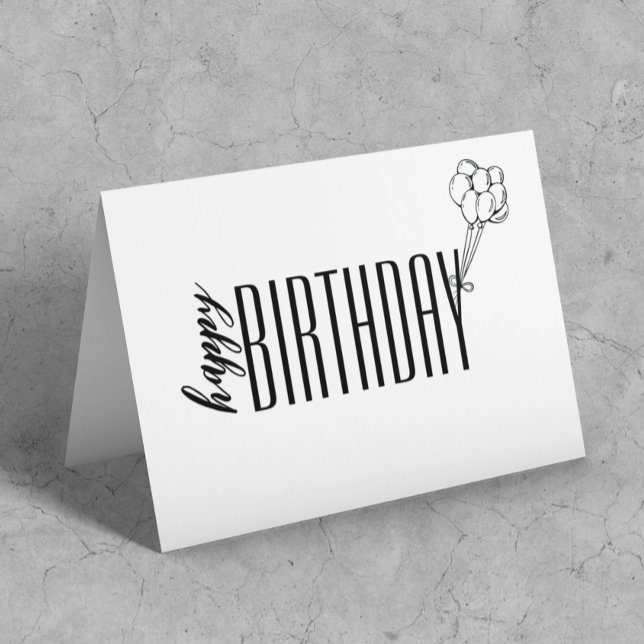Einfache Balloons für die Geburtstagskarte Karte (Von Creator hochgeladen)