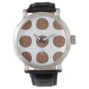 einfache Basketball-Baseball-Bronze Armbanduhr