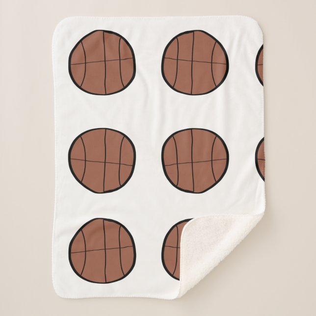 einfache Basketball-Baseball-Bronze Sherpadecke (Vorderseite)