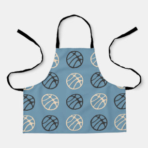 Einfache Basketball Blue Basket Player Fan Kinder Schürze