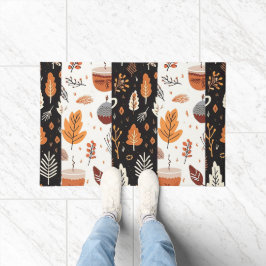 Einfache Bauernhäuser Herbstlaube Modernes Leaf-Mu Fußmatte