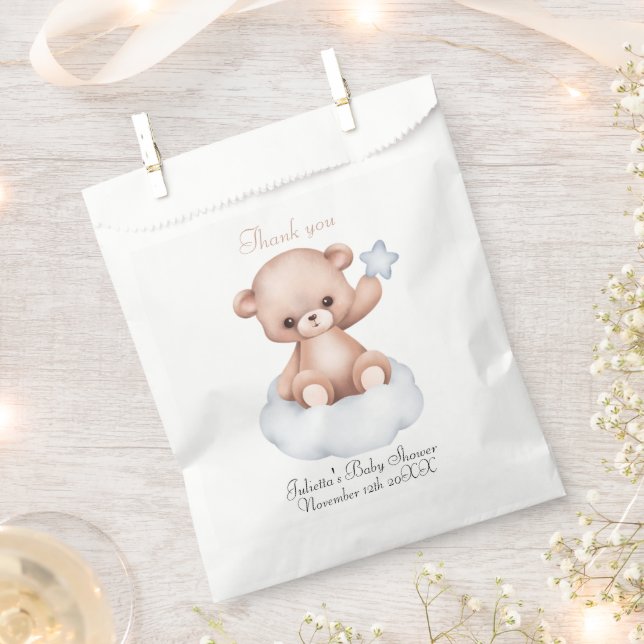 Einfache Bearly Baby Dusche Fevor Bag Geschenktütchen (Ausgeschnitten)