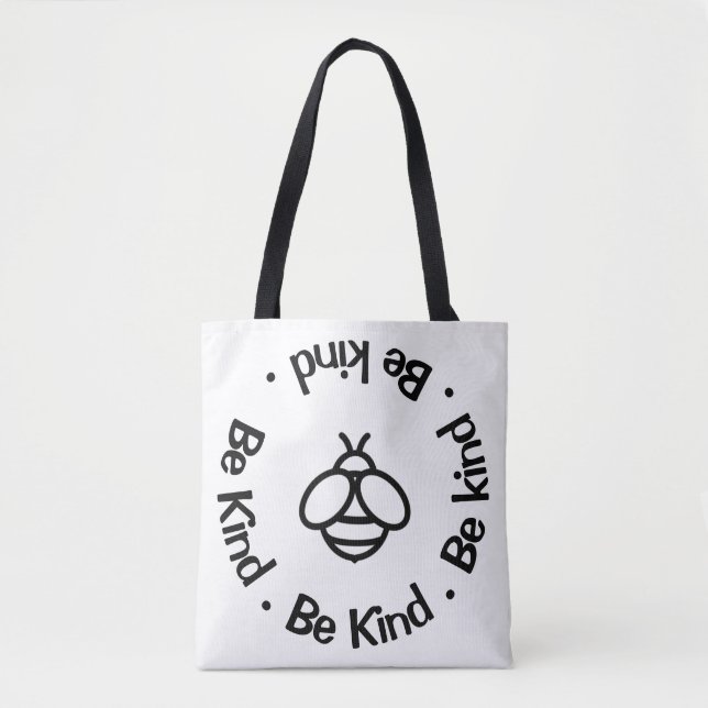 Einfache Bee Kind - niedliches Honigbienendesign Tasche (Vorderseite)
