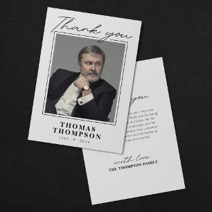 Einfache Beerdigung Dankeschön Memorial Card Dankeskarte