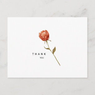 Einfache Beerdigung mit Blumensteppe Danke Postkarte