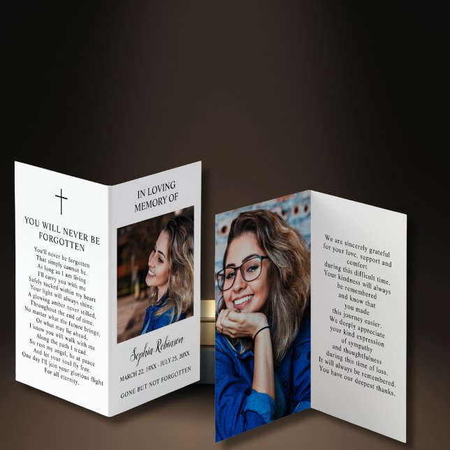 Einfache Beerdigungskarte Foto Folder (Von Creator hochgeladen)