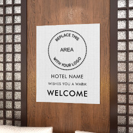 Einfache Begrüßung des Namens des Hotels in jeder  Poster