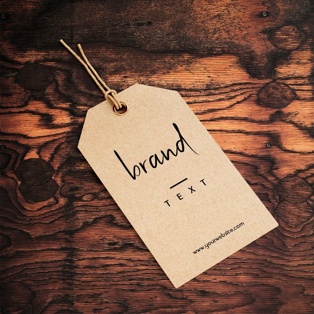 Einfache Bekleidungsmarkierung mit schwarzen Hänge Geschenkanhänger (Von Creator hochgeladen)