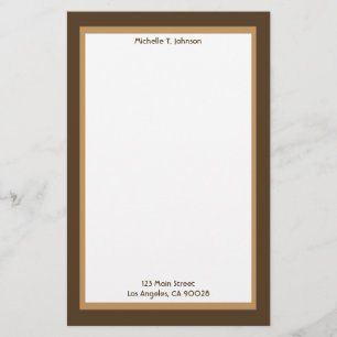 einfache Belagerung und braun Briefpapier