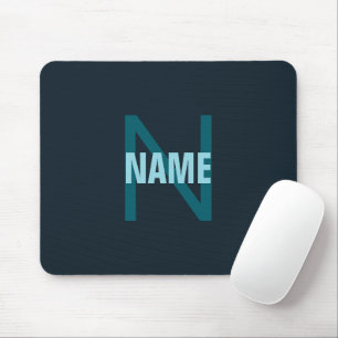 Einfache, benutzerdefinierbare Mit Monogramm Bezei Mousepad