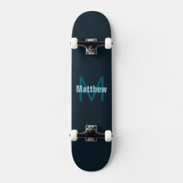 Einfache, benutzerdefinierbare Mit Monogramm Bezei Skateboard