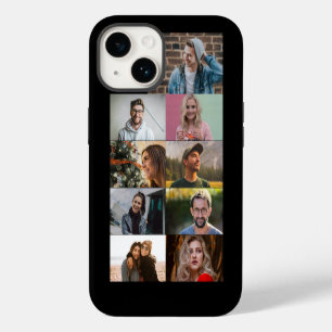 Einfache benutzerdefinierte 9-Fotolage Moderne Per iPhone 14 Hülle