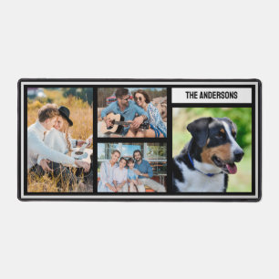Einfache benutzerdefinierte Familie Foto Collage T Schreibtischunterlage