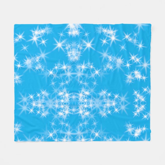 einfache benutzerdefinierte farbenfrohe blaue funk fleecedecke (Vorderseite (Horizontal))