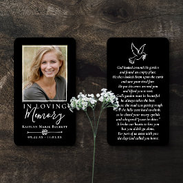 Einfache, benutzerdefinierte Foto-Gedenkkarten für