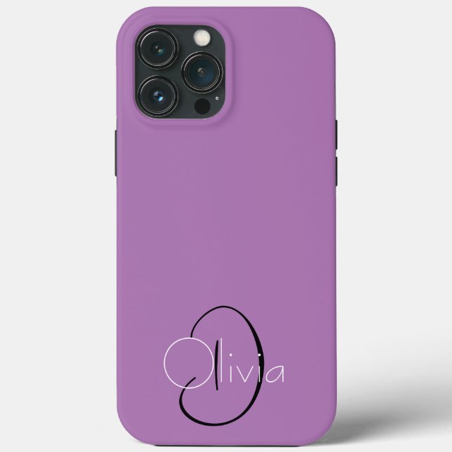 Einfache benutzerdefinierte Initials Fall-Mate-iPh Case-Mate iPhone Hülle (Rückseite)