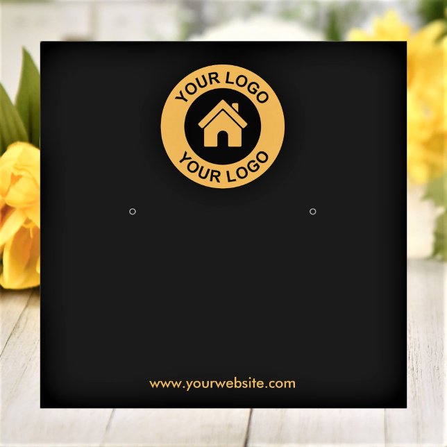 Einfache, benutzerdefinierte Logo-Schmuckkarte Quadratische Visitenkarte (Von Creator hochgeladen)