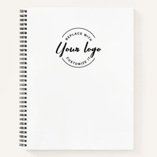 Einfache benutzerdefinierte Logo-Website Konferenz Notizbuch