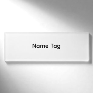 Einfache benutzerdefinierte Namensschilder Namenschild