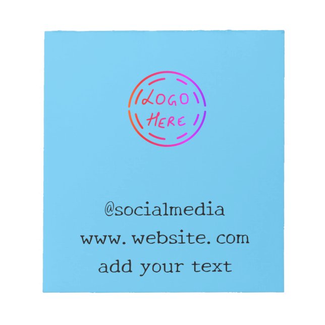 einfache, benutzerdefinierte Wasserfarben-Add-Webs Notizblock (Vorderseite)