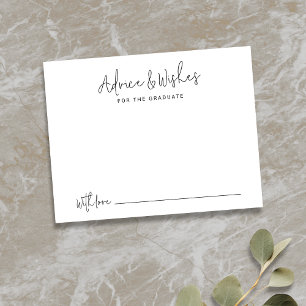 Einfache Beratung und Wünsche für moderne Script G Mitteilungskarte