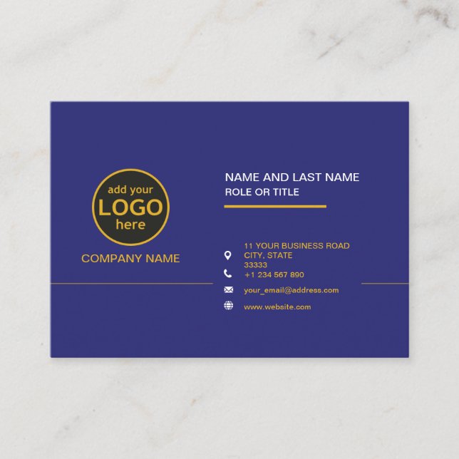 Einfache Berufliche Farbkombination Visitenkarte (Vorderseite)