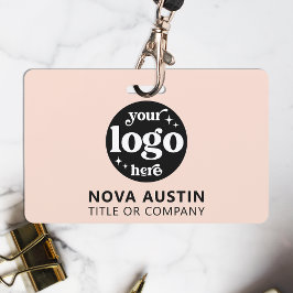 Einfache Berufliche Firmenlogo Mitarbeiter-ID Ausweis