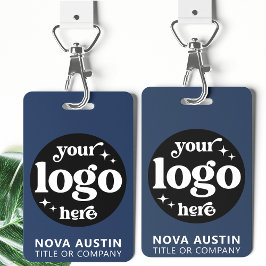 Einfache Berufliche Firmenlogo Mitarbeiter-ID Ausweis