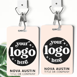 Einfache Berufliche Firmenlogo Mitarbeiter-ID Ausweis