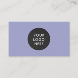 Einfache Berufliche Logo QR Code Lavendel Company Visitenkarte