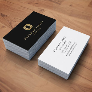 Einfache Berufliche Logo-Unternehmer Visitenkarte