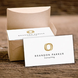 Einfache Berufliche Logo-Unternehmer Visitenkarte