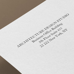 Einfache berufliche Rücksendeadresse für Unternehm Permastempel