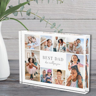Einfache Best Vater Collage Fotoblock