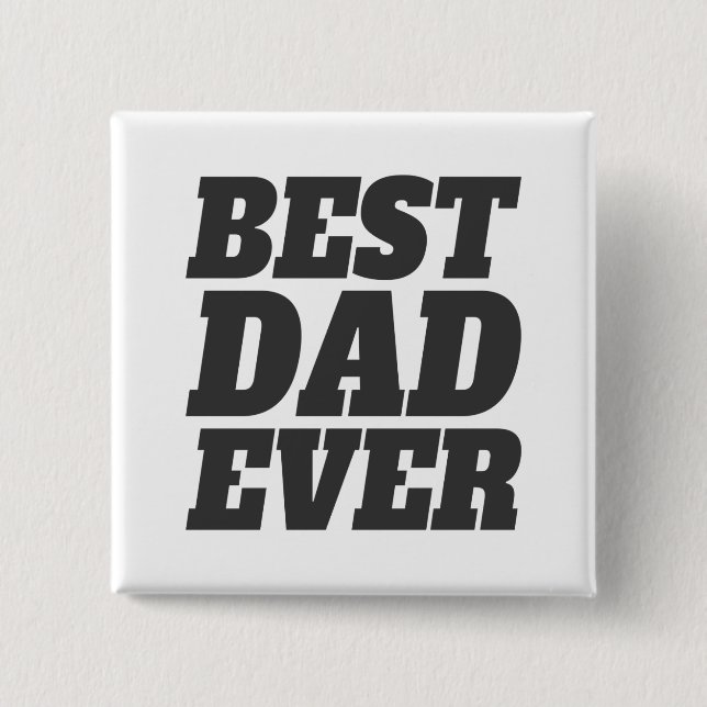 Einfache Beste Vater je Vater | Schaltfläche Butto Button (Vorderseite)