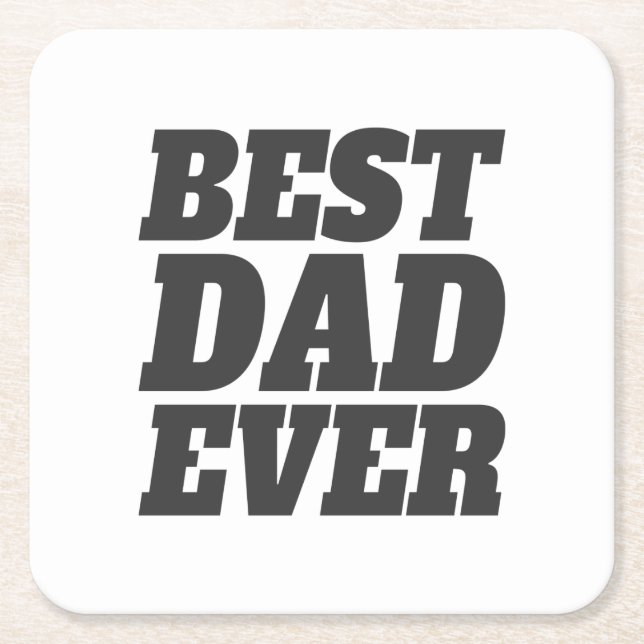 Einfache Beste Vater je Vater | UNTERSETZER (Vorderseite)