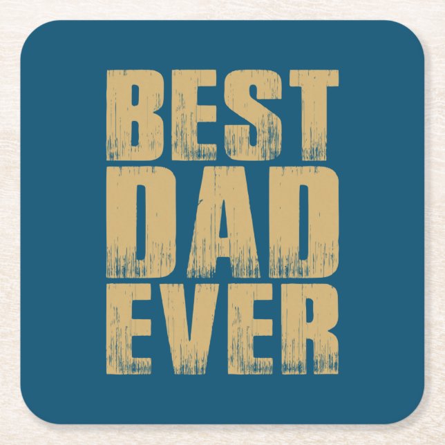 Einfache Beste Vater je Vater | UNTERSETZER (Vorderseite)