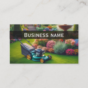 Einfache, bezaubernde Gartenlaichkarte - Business  Visitenkarte