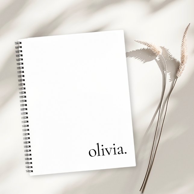 Einfache Bezeichnung für berufliche Schwarz-Weiß-M Notizbuch (Von Creator hochgeladen)