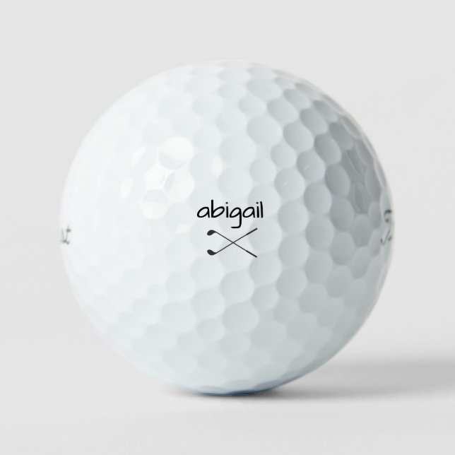 Einfache Bezeichnung Golf Clubs Titleist Pro VI Golfball (Vorderseite)