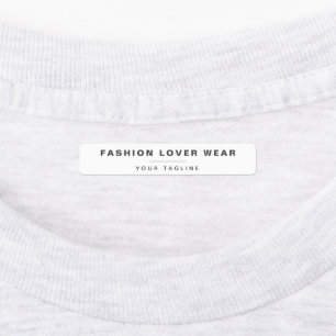 Einfache Bezeichnung Kleidung Marke Fabric Iron On Etiketten