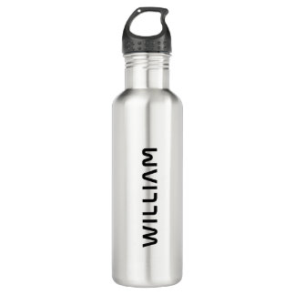 Einfache Bezeichnung | Personalisiert Edelstahlflasche
