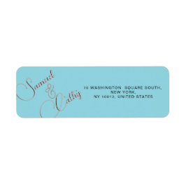 Einfache Bezeichnung und Rücksendeadresse ersetzen