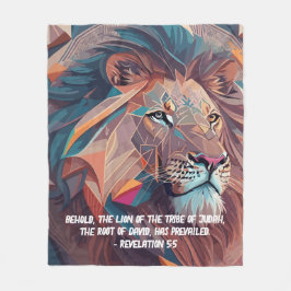 Einfache Bibel verse den Löwen von Juda Fleecedecke