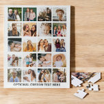 Einfache BildCollage Instagramm benutzerdefiniert<br><div class="desc">Dieses Personalisierte Jigsaw Puzzle ist ein einfaches Foto Collage 20 Picture Puzzle, mit dem Sie Ihre Lieblingsstifte zeigen können. Mit Platz für 20 Fotos ist es ein bedeutsames und einzigartiges Geschenk für Liebende oder ein Spaß für sich selbst. Ob Familienurlaub, Geburtstag oder besondere Momente, dieses Puzzle ist darauf ausgerichtet, Freude...</div>