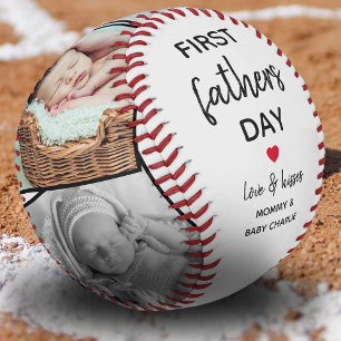 Einfache Bildersammlung des ersten Vaters   Daddy Baseball