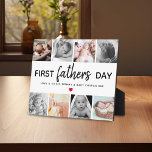 Einfache Bildersammlung des ersten Vaters | Daddy Fotoplatte<br><div class="desc">Die Liebe und Aufregung des Vatertages erfassen wir mit dieser maßgeschneiderten Foto-Plakette, die das besondere Band zwischen einem Vater und seinem Kleinen feiern soll. Personalisieren Sie es mit bis zu 8 Fotos, einem Herz in jeder Farbe und anpassbarem Text, um einen Sake zu schaffen, der für viele Jahre geschätzt wird....</div>